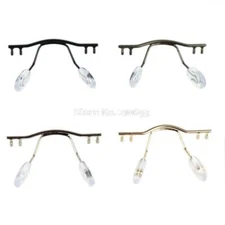 10pcs Eyeglasses Bridge Glasses Nose Pad Arm Metal Rimless Optical Frame Bridge