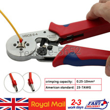 Ratchet Ferrule Crimp Pliers Electrical Cable Wire Terminal Crimp Tool Kit