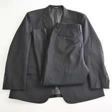Pronto Uomo Platinum 46R 40x29 Gray 100 Wool Mens Jacket Pants Suit