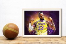 LeBron James Basketball Legend Poster Premium Quality Choose your Size