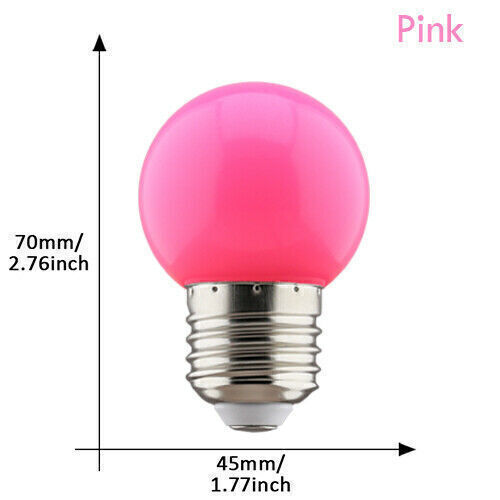 E27 LED Bulb Lamp 3W Colorful LED Light Lamparas Flashlight G45 Globe Bulbs DIY - Picture 14 of 20