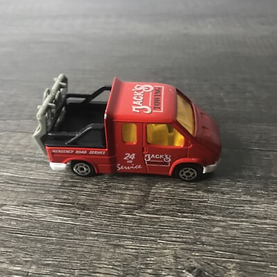 MAJORITE フォードトランジット ミニカー Vintage 1990 Majorette Ford Transit No.243 Jack's Towing 24/hr
