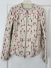 Exclusive Designer Leather Jacket, Size 10, Drome