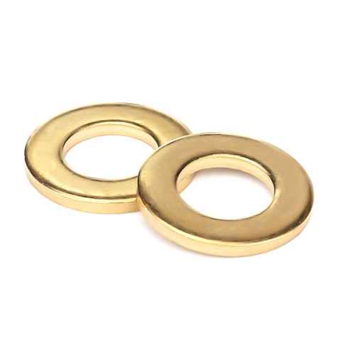 Solid Brass Flat Washers M2 M3 M4 M5 M6 M8 M10 M12 ~ M24 Thickening Shim Washers - Picture 8 of 92