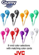 JVC Gumy EarBud Headphones (HA-F160), assorted colors, *NEW* *FREE Shipping*