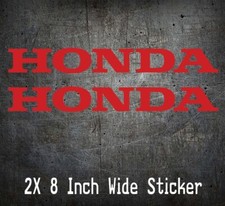 2 Red Honda Vinyl Decals Jdm Racing Car Fits Accord Civic Type R Integra Si Crx 2 Red Honda Vinyl Decals Jdm Racing Car Fits Accord Civic Type R Integra Si Crx