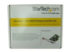 Dell StarTech 1-Port eSATA + 1-Port SATA II PCI-e SATA Controller Card H6GK7