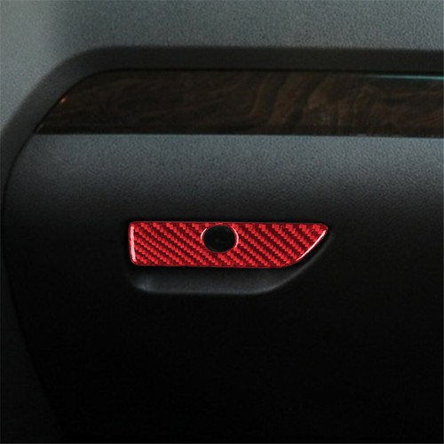 1pcs Carbon Fiber Glove Box Handle Stickers Trim For ford explorer 2011-2014 - Picture 6 of 12