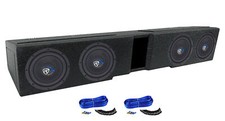 (4) Rockville 8" Subs+Box For 2009-2020 FORD F150 SUPER CREW+2017-2020 F250/350