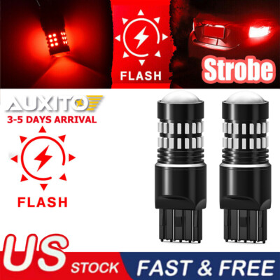 48-LED Red Strobe/Flashing Blinking Lamp for Honda Accord Civic Brake Tail Light