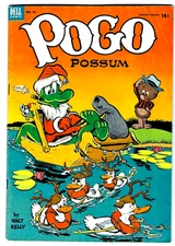POGO POSSUM #11 in FN a 1953 Golden Age Dell comic - Christmas cover