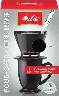 Melitta Ready Set Joe Single Cup Coffee Brewer, Black