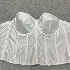 Dominique Corset Long Line Bra Lingerie Bridal White Size 44DD Bustier