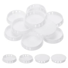 Plastic Hole Plugs, 55 Pcs 2 1/9"(55mm) Round Plastic Hole Caps, White