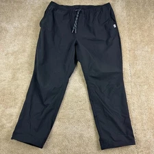 LL Bean Mens Multisport Pants XL 28" Inseam Black Straight Leg 515264