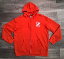 Dixxon Flannel Co Working Class Heroes Full Zip Fleece Red Mens Size XL