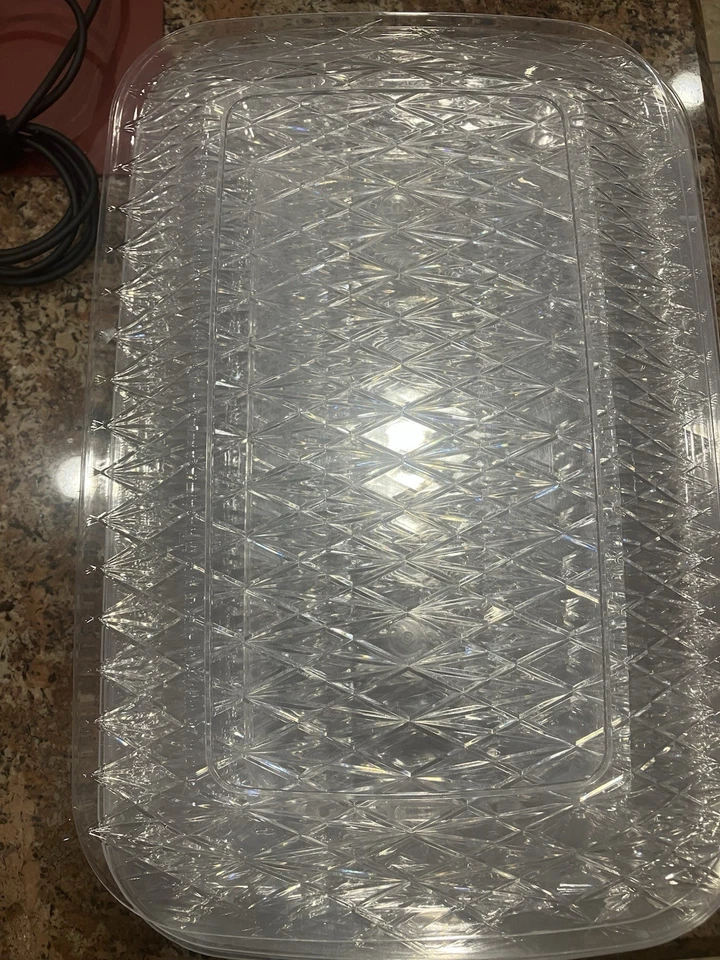 Bandejas transparentes rectangulares de plástico 12 piezas. Preloved Foto 2 de 2