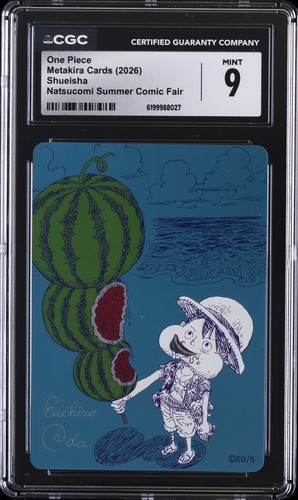 2026 ONE PIECE METAKIRA CARDS NATSUCOMI SUMMER COMIC FAIR SHUEISHA CGC 9