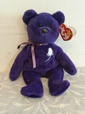 Ty Beanie Babies Princess Diana Memorial Bear 1997 Original Toy