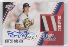 2018 Panini USA Baseball Stars & Stripes Prime 10/25 Bryce Tucker #3 Auto fm0