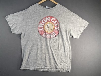 Vintage Pittsburgh Iron City of Bridges Heavyweight Tee Shirt Skater Men's XXL