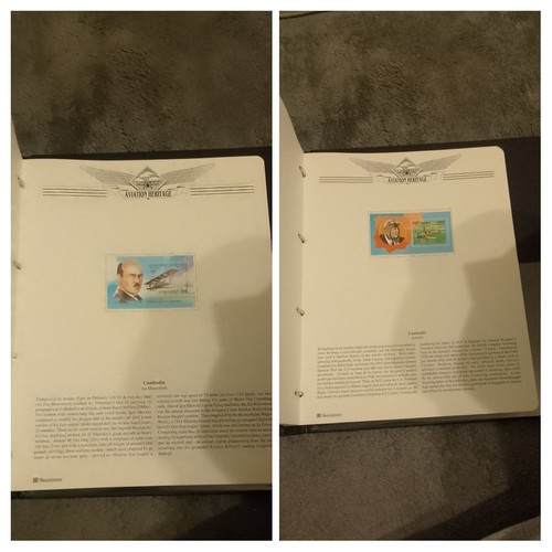 Stamp Album Aviation Heritage 30 Pages Of Mnh Stamps & 17 Presentation Packs L1 - Picture 6 of 24