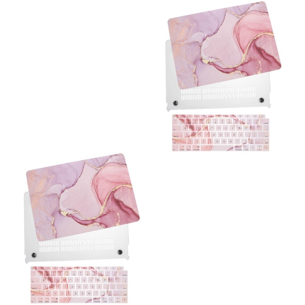 4-teiliges praktisches Laptop-Schutz-Tastatur-Abdeckungs-Set, marmorierte