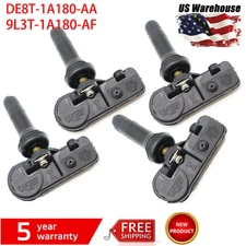 Set of 4 TPMS Tire Air Pressure Sensors  DE8T-1A180-AA Fits For Ford Motorcraft