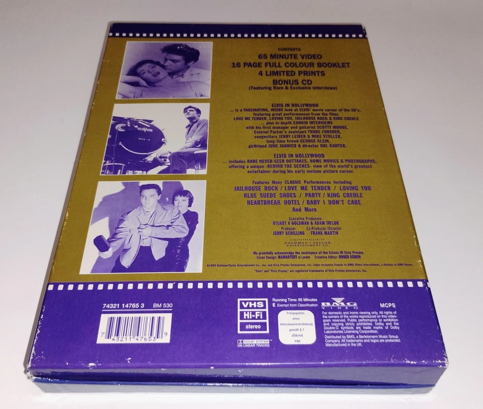 Elvis In Hollywood Special Limited Edition VHS Box Set w/ Booklet, Prints & CD - Image 2 of 4