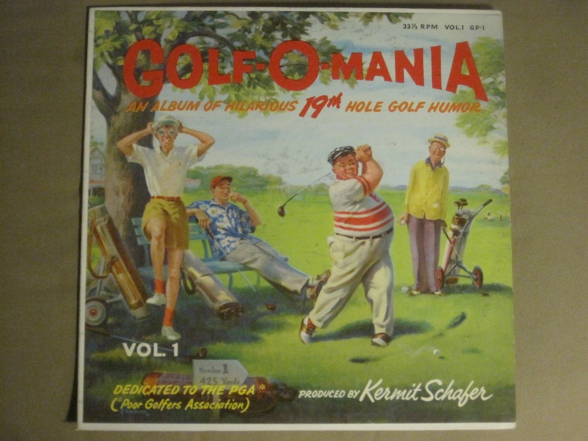 KERMIT SCHAFER GOLF-O-MANIA VOL. 1 LP GPI-1 RARE NOVELTY GOLF