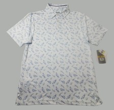 PGA Tour Polo Shirt Men Size Medium Short Sleeve Pro Series Athletic Fit New NWT