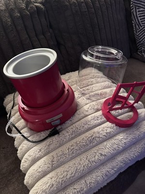 Cuisinart ICE-21 Red Frozen Yogurt Ice Cream & Sorbet Maker Works Nice electric