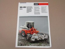 Prospekt Schaeff SKL 851 Serie B Allrad Knicklader Radlader 5/1995