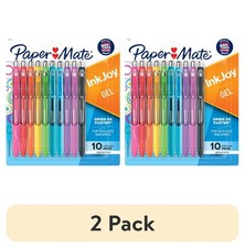 2 pack Paper Mate InkJoy Gel Pens Medium Point 0.7 mm Assorted Colors 10 Count