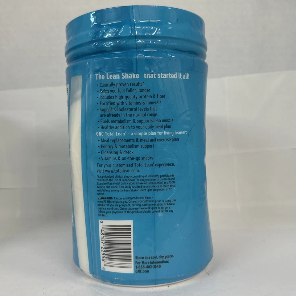 2x GNC Total Lean Shake ванильные бобы 16 порций каждая срок годности 08/25 - Изображение 3 из 4