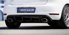 Rieger-Tuning Heckeinsatz Diffusor passend für VW Golf 6 GTI 00088022 glänzend