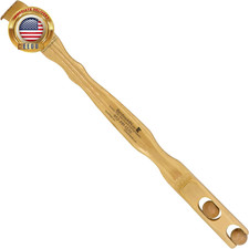 17 Inch Bamboo Wooden Back Scratcher Smooth Massage Roller Handle for Itching St