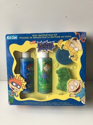 Vintage 1997 Rugrats Body Painting Seifenset - ungeöffnet - einige Gebrauchsspuren am Karton