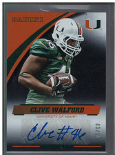 A3862- 2015 Panini Miami Autographs Black #101 Clive Walford Auto/10 *SAMPLE PIC
