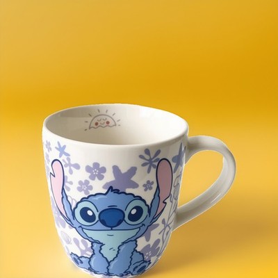 Stitch Tasse Blau Weiß Kaffeetasse 245 ml Neu 