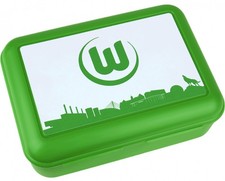 VfL Wolfsburg Brotdose - Skyline - grün | Lunchbox | Vesperbox | Frühstücksdose