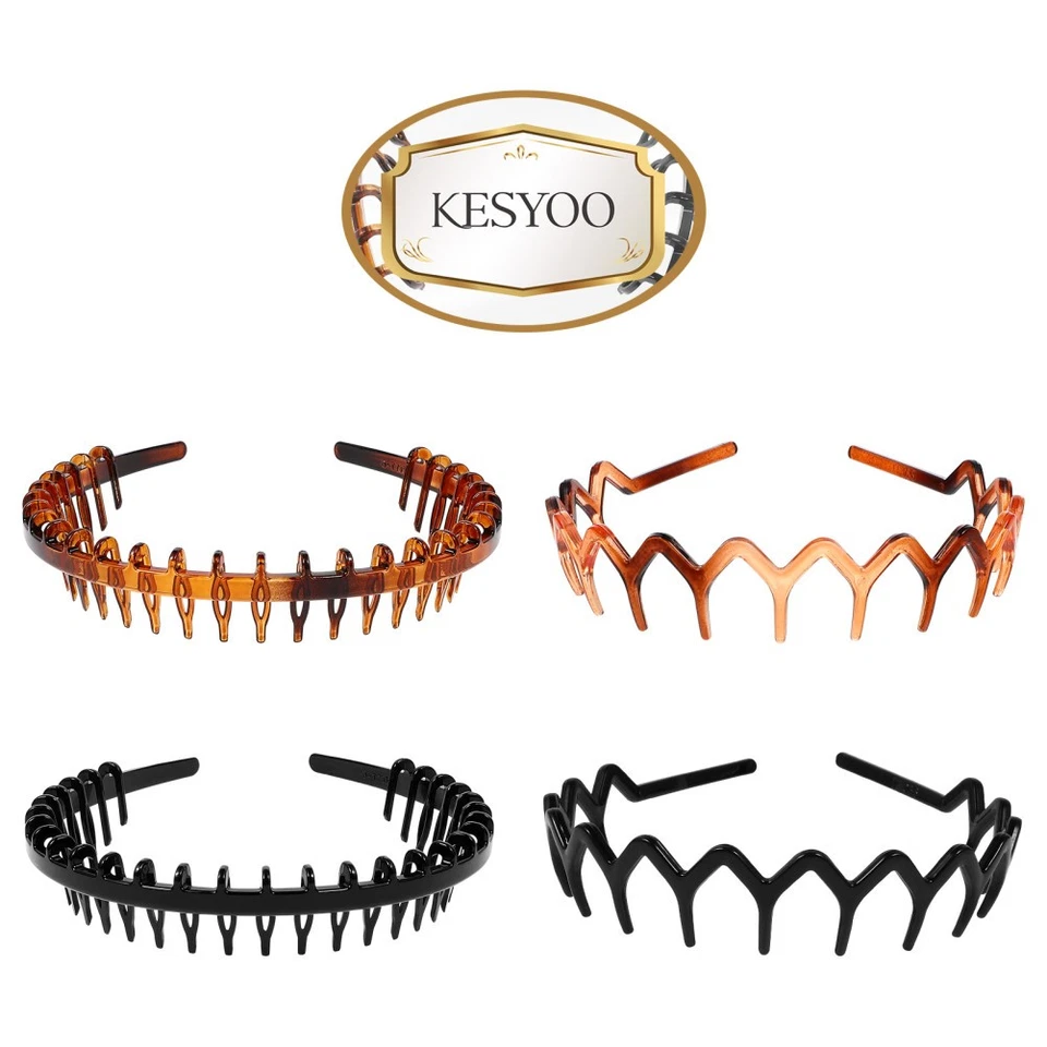 4 Pcs Simple Headbands for Women Hair Styling Accessories Headwear