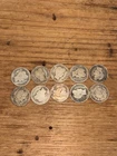 New Listing10x BARBER  Silver Dimes 90% Silver $1.00 Face Value Junk Silver Lot FREE SHIP A