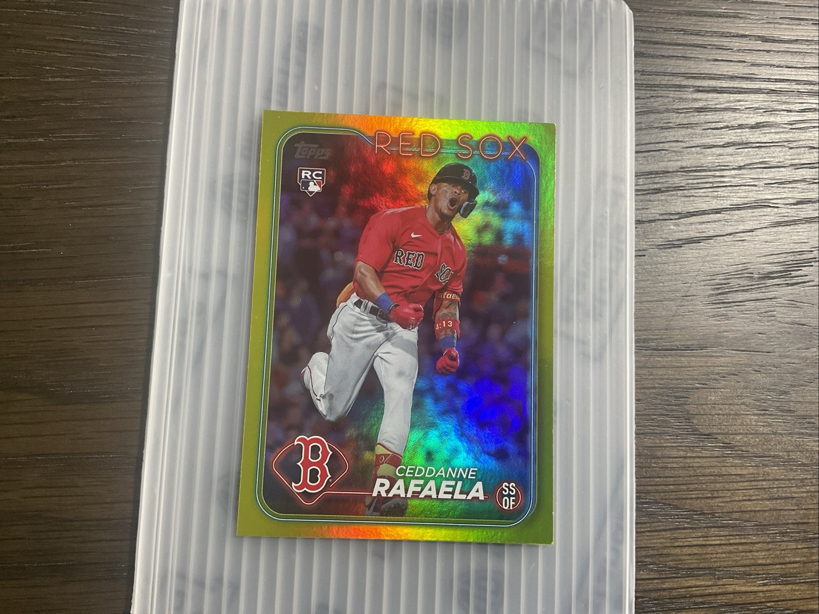 2024 Topps Series 1 - Ceddanne Rafaela #313 Gold Foil (RC)