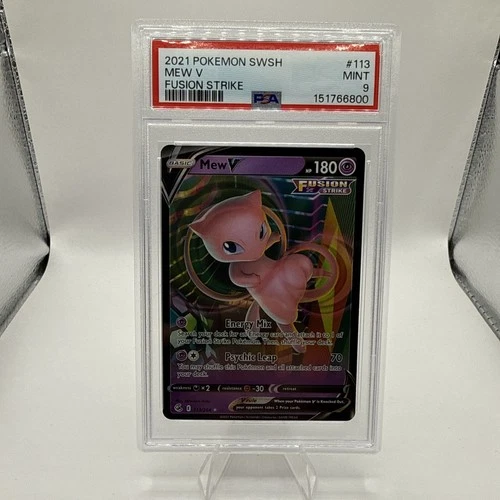 Pokémon Mew V Fusion Strike 113/264 Ultra Rare Holo PSA 9