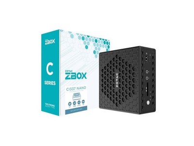 ZOTAC ZBOX CI337 Nano Fanless Silent Mini PC Intel Processor N100, Intel UHD