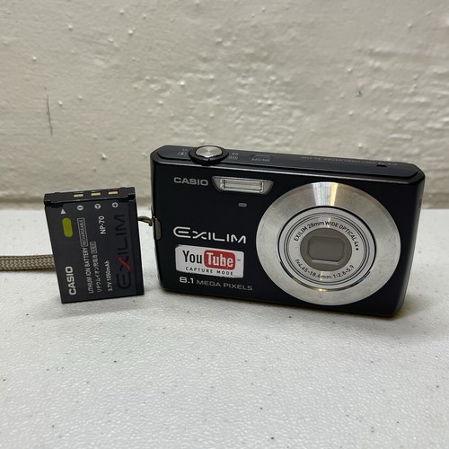 Casio Exilim EX-Z150 8.1MP 4x Zoom Kompakt Digitalkamera Schwarz Getestet mit Batt