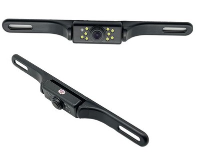 YIMU Car Backup Camera, License Plate Camera with 7 LED Lights Rear Camera,... 