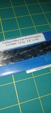 Carbon Fiber Uni-Web Graphite CCF001 3.5oz. 1/4in. x 4ft. RCBOAT, RCPLANE.