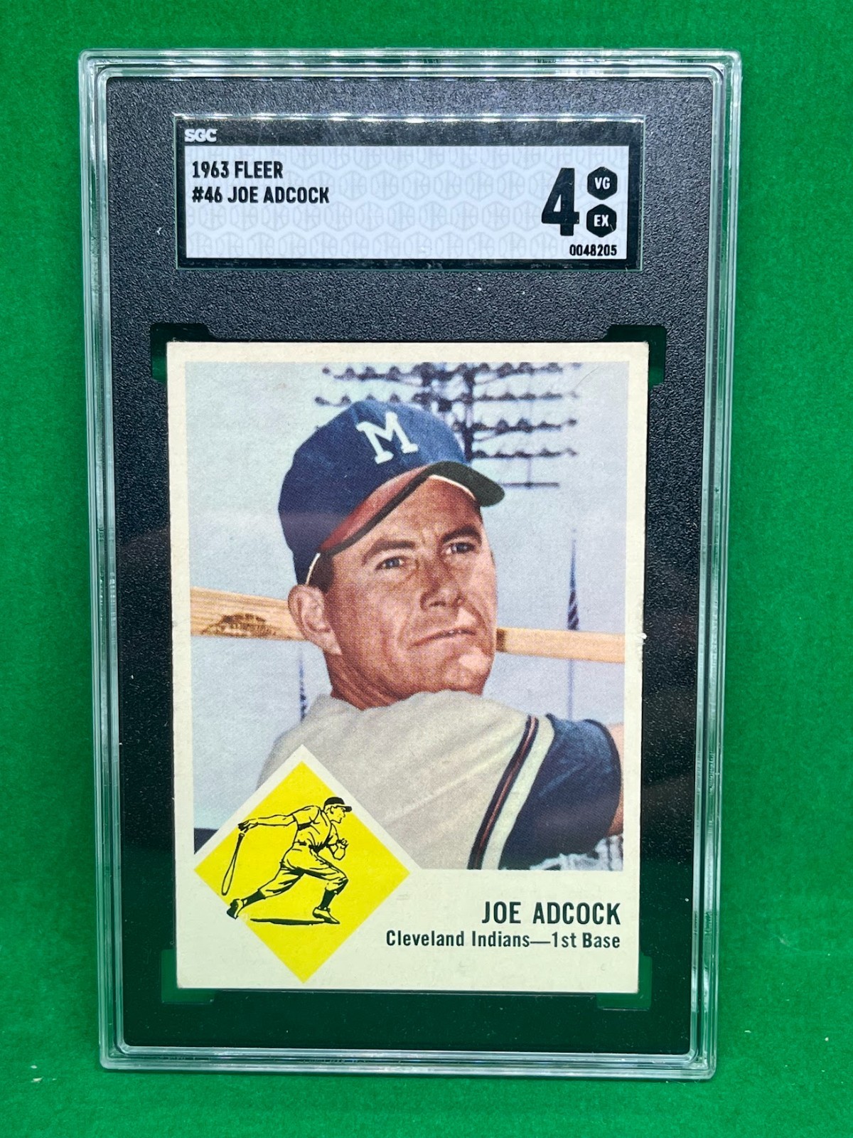 1963 Fleer #46 Joe Adcock SGC 4 (Great Centering)